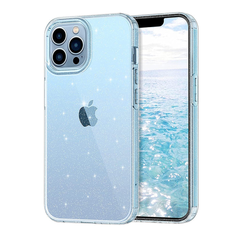 Lamcase For Iphone 13 Pro Max Case Crystal Clear Bling Sparkly Glitter Shiny Soft Flexible Tpu Slim Fit Drop Protection Rugged Shockproof Cover For Iphone 13 Pro Max 6 7 Inch 2021 Clear Glitter