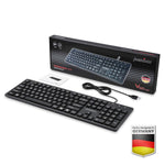 Perixx Periboard 117 Wired Usb Keyboard With Standard Us Layout And Chiclet Big Print Keys Black