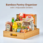 Kitchen Cabinet Organizer For Food Storage Container Lids With Adjustable Dividers
