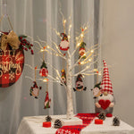 Birch Tree Battery Powered Warm White Led