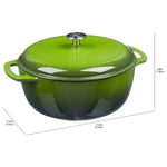 Cast Iron Covered Dutch Oven Enamled