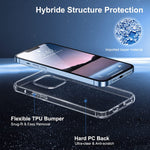 Restone Case For Iphone 13 Pro Max Clear Slim Hard Back Cover Soft Silicone Tpu Edge Thin Cute Full Body Shock Proof Non Yellowing Transparent Protective Case For I Phone 13 Pro Max 6 7 Inch 2021