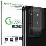 Amfilm Back Camera Glass Screen Protector For Samsung Galaxy S20 Ultra Rear Facing Back Camera Protector 3 Pack