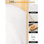 200 Pcs Parchment Paper Baking Sheets 9X13 Inches Non Stick Precut Baking Parchment Suitable For Baking Grilling Air Fryer Steaming Bread Cup Cake Cookie And More White