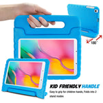 Kids Case For Galaxy Tab A 8 0 2019 T290 T295 Shockproof Convertible Handle Stand Cover Light Weight Kids Friendly Protective Case For 8 0 Inch Galaxy Tab A 2019 Without S Pen Model Blue