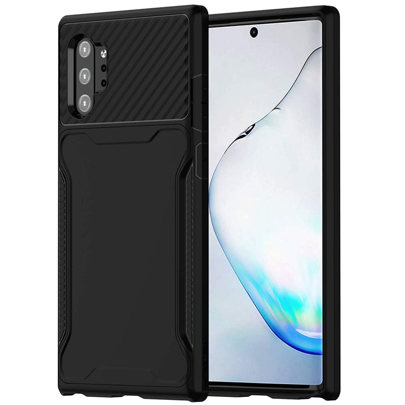 anccer Armor Series for Samsung Galaxy Note 10 Plus Case/Galaxy Note 10 Plus 5G Case with Anti Shock Dual Layer Anti Fingerprint Protective Cover (Armor Black)