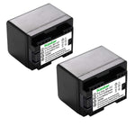 Fully Decoded Battery 2 Pack For Canon Bp 727 And Vixia Hf M50 Hf M52 Hf M500 Hf R30 Hf R32 Hf R40 Hf R42 Hf R50 Hf R52 Hf R60 Hf R62 Hf R300 Hf R400 Hf R500 Hf R600 Cameras