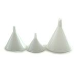 Plastic Funnel Set Of 3 Set Of Three White