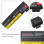 X240 6Cell 68 0C52862 Battery Compatible With Lenovo T440 T440S T450 T450S T460 T460P T550 T560 W550S X250 X260 X270 45N1124 45N1125 45N1128 45N1127