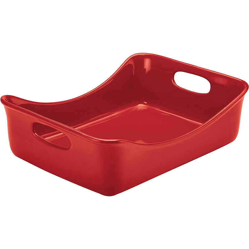 Rectangle Solid Glaze Ceramics Bakeware Lasagna Pan Baker