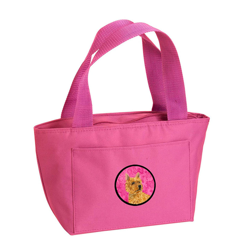 Carolines Treasures Ss4775 Pk 8808 Pink Norwich Terrier Lunch Bag Or Doggie Bag Ss4775 Pk Large Multicolor