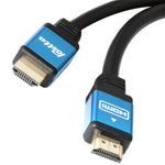 Hdmi Cable 100 Feet With Built In Signal Booster Postta Hdmi 2 0V Cable With 2 Piece Cable Ties 2 Piece Hdmi Adapters Support 3D 1080P Ethernet Audio Return Ultra Hd Blue