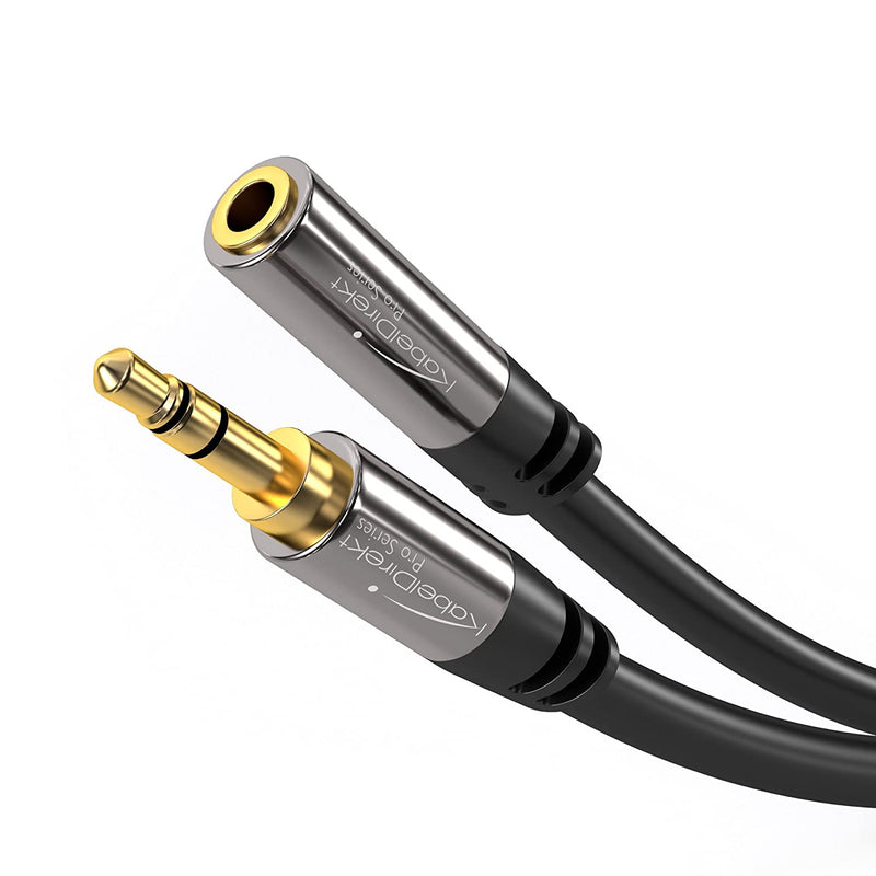 Kabeldirekt 25 Feet 3 5Mm Male To 3 5Mm Female Stereo Audio Extension Cable Pro Series