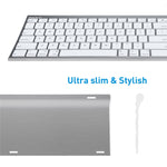 Macally Ultra Slim Usb Wired Computer Keyboard Works As A Windows Or Mac Wired Keyboard Full Size Keyboard With Numeric Keypad 20 Shortcut Keys Plug And Play Mac Keyboard Space Gray