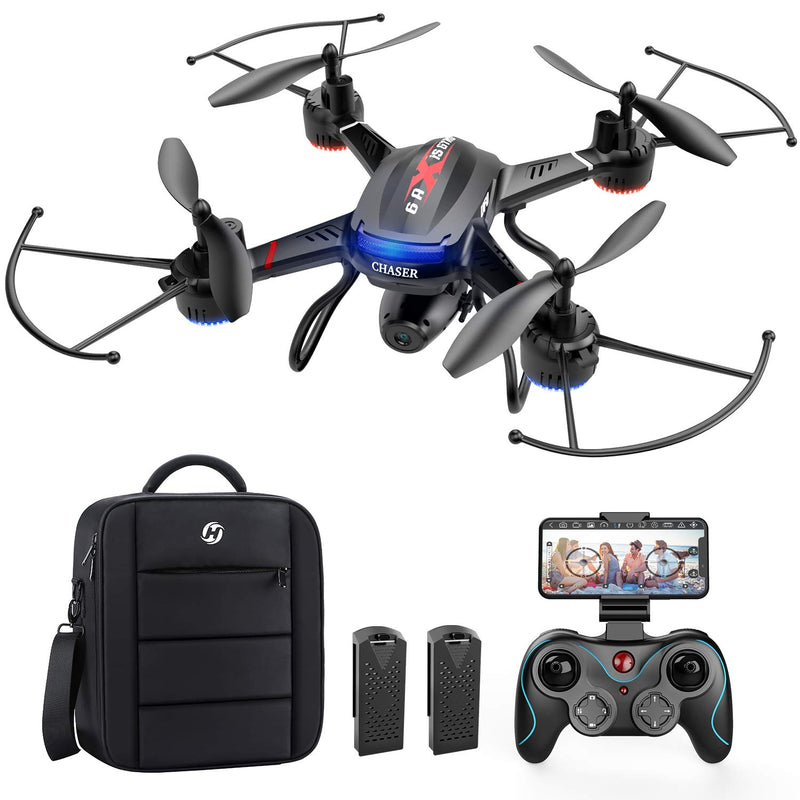 Holy Stone F181W 1080P Fpv Drone With Hd Camera For Kid Beginner Rc Quadcopter With Carrying Case Voice Control Gesture Control Wide Angle Live Video Altitude Hold 2 Batteries Easy To Fly