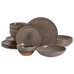 Double Bowl Dinnerware Set 16 Pieces