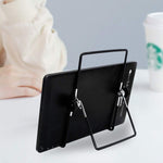 Sinloon Foldable Tablet Stand Adjustable Portable Metal Holder Cradle Tablet Stand For 9 12 9 Inch Tablet Pc E Reader Etc Black Big