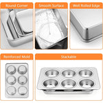 Stainless Steel Toaster Oven Bakeware Set