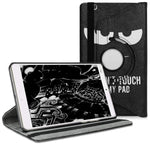 Kwmobile 360 Case Compatible With Huawei Mediapad M3 8 4 Pu Leather Tablet Cover With Stand Function Dont Touch My Pad White Black
