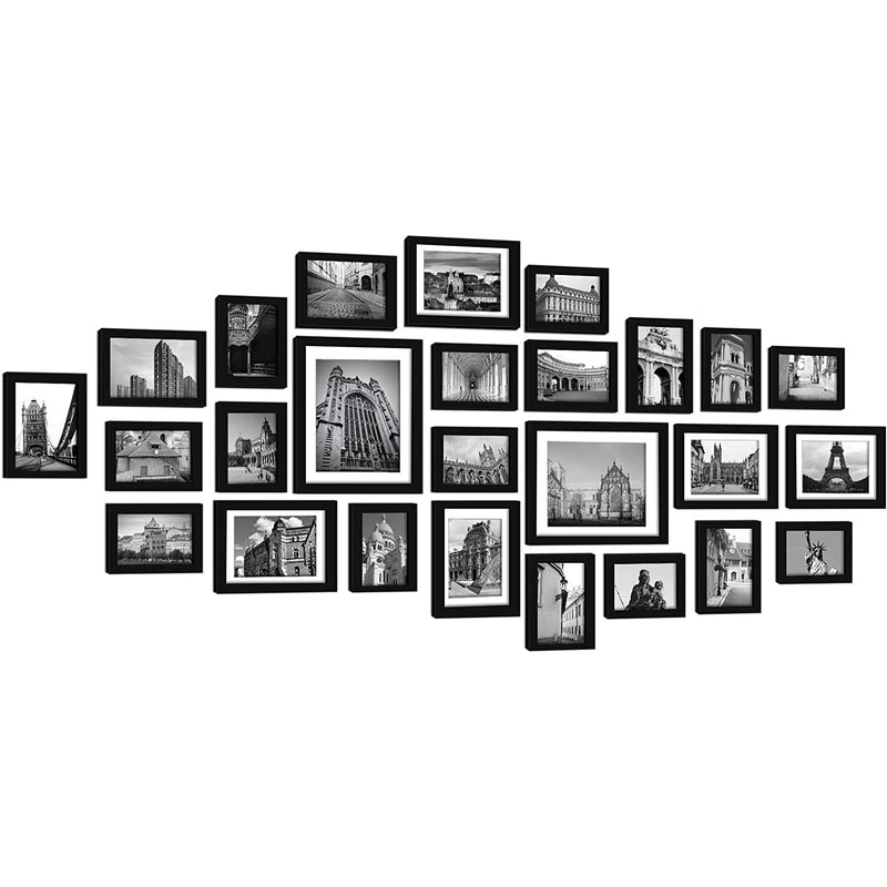 26 Pieces Picture Frames Set Collage Wall Gallery Kit