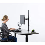 Vivo Single Monitor Desk Mount Extra Tall Fully Adjustable Stand For Up To 32 Inch Screen Stand V001T