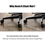Azadx Office Chair Mat For Hardwood Floor 30 X 48 Small Chair Mat Clear Easy Glide On Hard Floors Rolling Chair Mat Plastic Mat Under Desk Chair