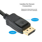 Displayport To Hdmi 10 Feet Gold Plated Cable Avacon Display Port To Hdmi Adapter Male To Male Black