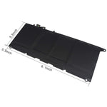 Angwel Pw23Y Laptop Battery Compatible With Dell Xps 13 9360 13 9360 D1605G 13 9360 D1609 0Rnp72 0Tp1Gt Rnp72 Tp1Gt Series7 6V 60Wh