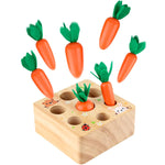 Montessori Toys For 1 Year Old Carrot Shape Size Sorting Game Wooden Montessori Toys For Babies 6 12 Months Fine Motor Ls Development Age 1 5