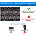 Casebuy Macbook Air 2020 Keyboard Cover Shortcuts Keyboard Skin For Macbook Air 13 Inch 2020 Release Model A2179 A2337 M1 With Mac Os Shortcut Hot Keys Macbook Air 13 Inch Accessories