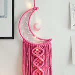 Moon Dream Catcher With Light Decor