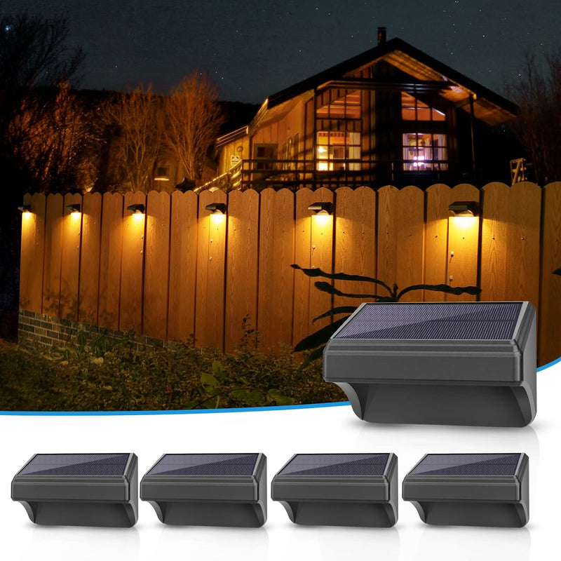 Solar Fence Lights Warm White