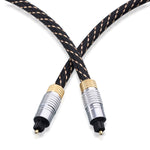 Cable Matters Toslink Cable Toslink Optical Cable Digital Optical Audio Cable 6 Feet With Metal Connectors And Braided Jacket