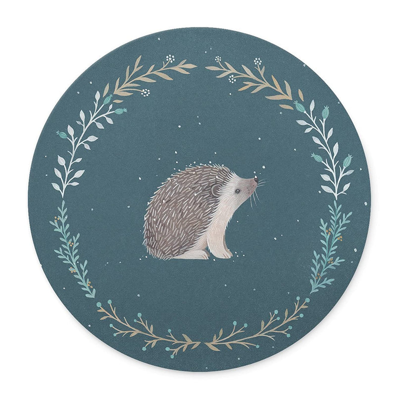 Tumeimei Non Slip Rubber Round Mouse Pad Cute Little Hedgehog