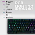 Perixx Periboard 328 Full Size Mechanical Keyboard With Kailh Low Profile Brown Switch Rgb Backlighting Black