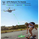 X500 4K Drone With Uhd Camera For S Easy Gps Quadcopter For Beginner With 56Mins Flight Time Brush Motor 5Ghz Fpv Transmission Auto Home Follow Me Light Positioning 2 Batteries