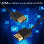 Pasow 4K Hdmi Cable Ultra Thin Male To Male 36Awg High Speed Slim Cable 1 5Ft 0 5M