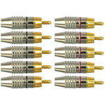 Cess Rca Plug Solder Gold Audio Video Cable Connector 10 Pack