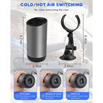 Car Portable Windshield Defroster Defogger Heating Fan With 12V 150W Thermostat