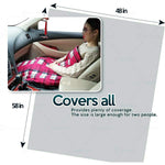 Car Travle 12V Quality Automotive Red Plaid Polar Fleece Material Blanket