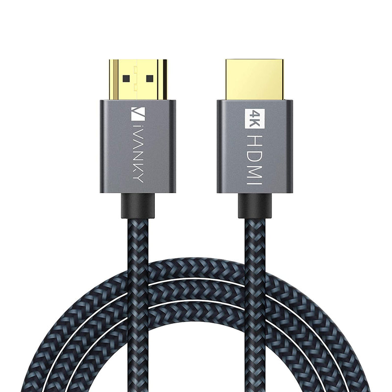 Hdmi Cable 4K 10Ft Ivanky 18Gbps High Speed Hdmi 2 0 Cable 4K Hdr Hdcp 2 2 1 4 3D 2160P 1080P Ethernet Braided Hdmi Cord 32Awg Audio Returnarc Compatible Uhd Tv Blu Ray Monitor