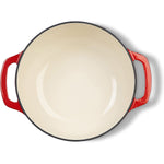 Cast Iron Covered Dutch Oven Enamled
