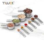 Stainless Steel Measuring Cups Spoons Set Cups And Spoons Kitchen Gadgets For Cooking Baking 4 6