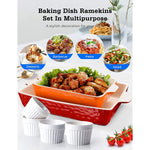 Ceramic Baking Dish And Ramekins Sets