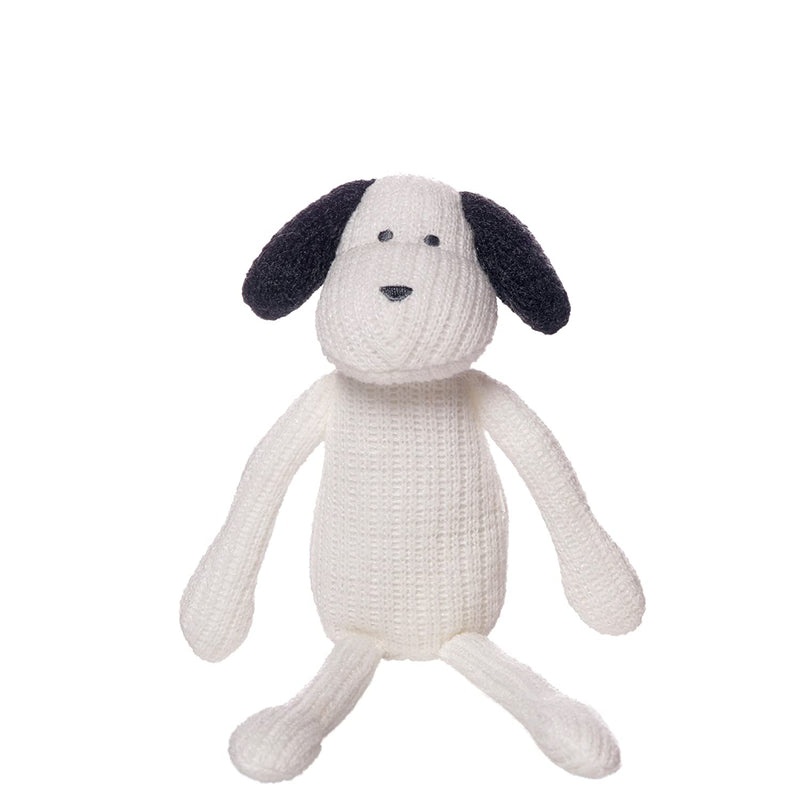 Daisy Knit Fabric 5 Inch Dog Stuffed Toy