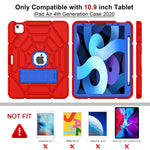 New Ipad Air 4Th Generation 2020 Case Ipad 10 9 Case 2020 For Kids Heavy Duty Shockproof Rugged Case With Built In Apple Pencil Holder Cover For Ipad Air 10 9 4Th Gen Red Blue Blue