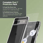 Google Pixel 7 Case Clear With Flexishield Screen Protector
