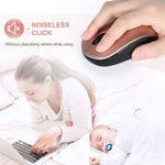 Wireless Mouse 2 4G Noiseless Mouse With Usb Receiver Seenda Portable Computer Mice For Pc Tablet Laptop Notebook Rose Gold Black