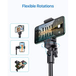 Premium Selfie Stick Tripod With Bluetooth Remote 61 Extendable All In Onetripod Stand For Iphone Android Camera Lightweight Sturdy Universal Heavy Duty Aluminum Phone Holder