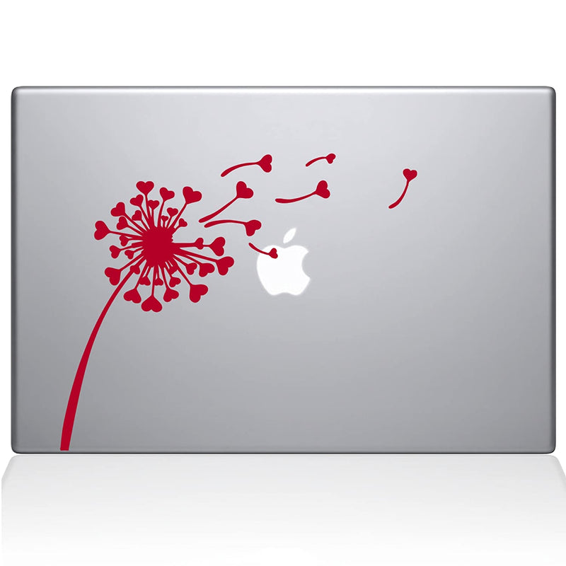The Decal Guru 2045 Mac 13X Dr Dandelion Hearts Decal Vinyl Sticker Red 13 Macbook Pro 2016 Newer